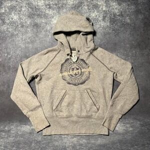 Y2K American Eagle Gray Hoodie Sweatshirt Women's Small